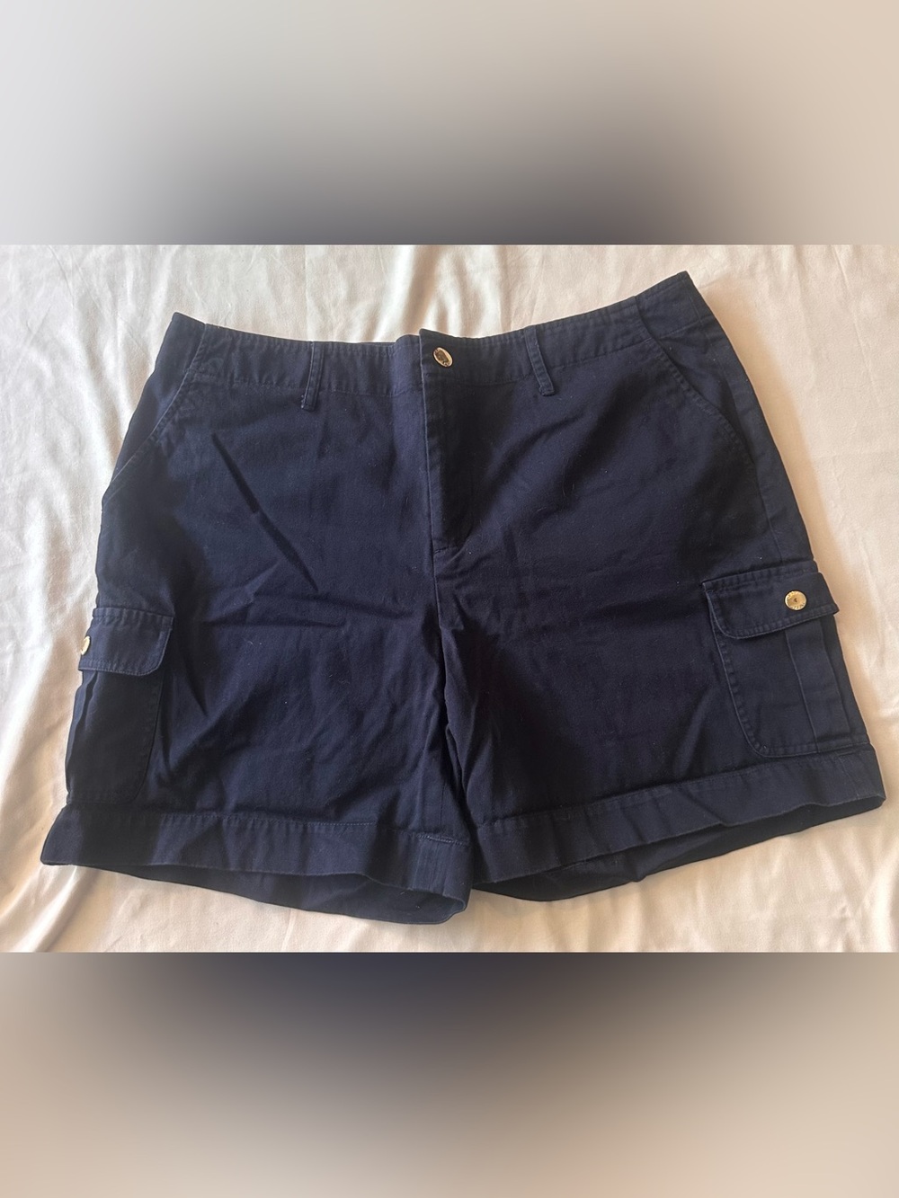 Ralph Lauren chaps Navy Cargo Cotton Bermuda Shorts